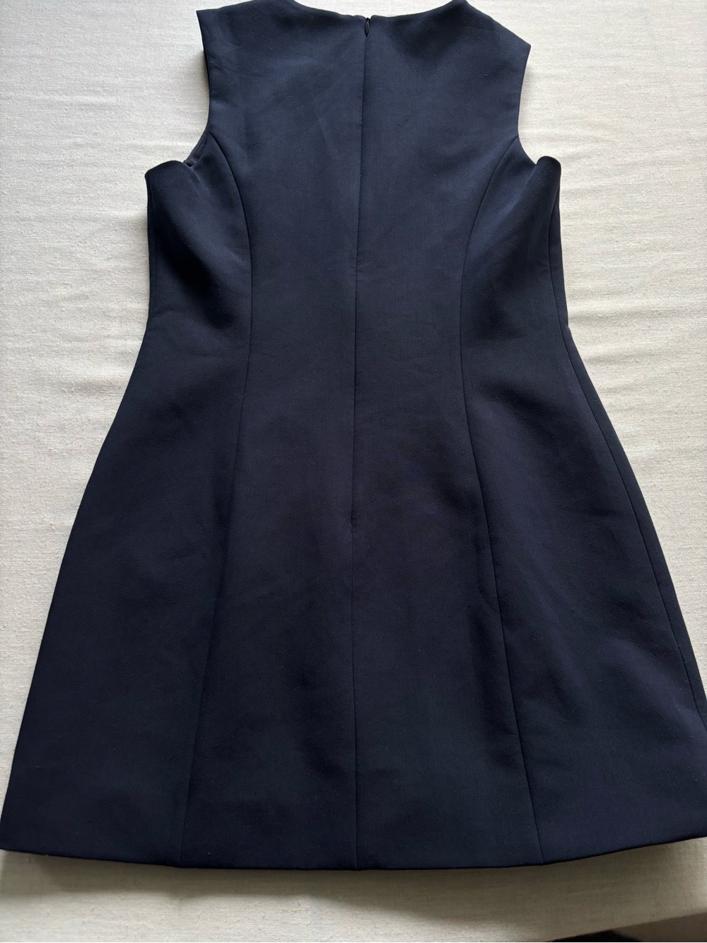 Amanda Uprichard Andie Mini Dress Navy Size M | Modern Cocktail Dress - Picture 4 of 12